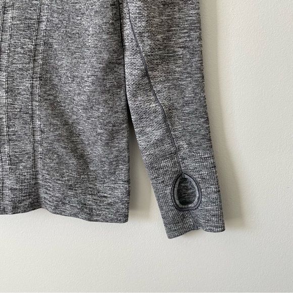 Ivivva Quarter Zip lightweight nylon blend running jacket grey size 14 girls - Picture 2 of 9